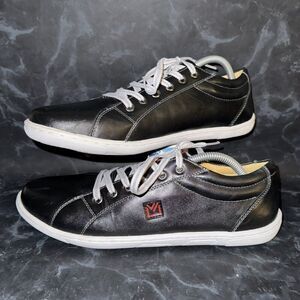 Sandro Moscoloni Vito Plain Toe Black Leather Comfort Sneaker Men’s Size 10D